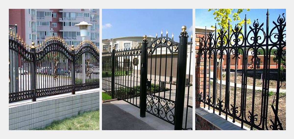 Ornamental iron fence Ornamental iron fence
